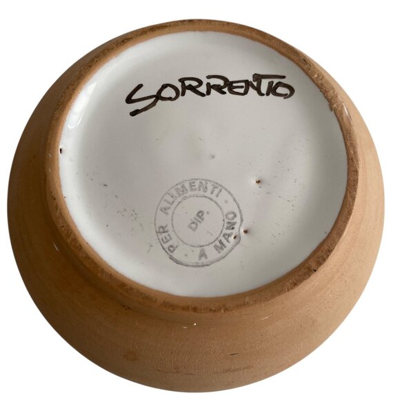 Sorrento Italian Pitcher Hand Painted Lemon Motif Vintage - Picture 3 of 4